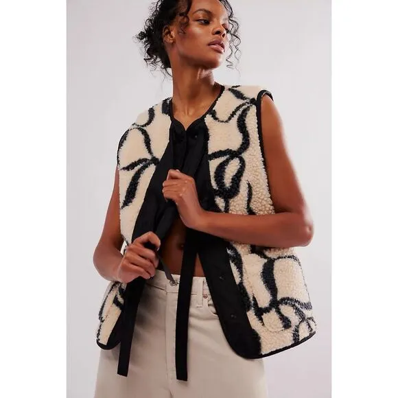 Free People Damson Madder Marta Borg Gilet $155