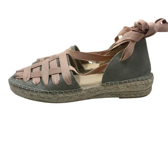 Free People Lace Up Heat Wave Wrap Espadrilles Size 8.5/9 EU 39 NWOB