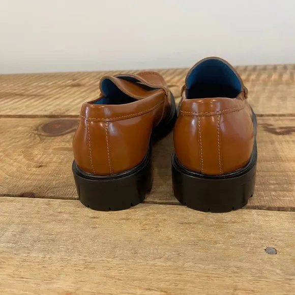 Free People Liv Leather Loafers NWOB Size 38.5