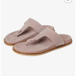 Free People Mika Footbed Sandals Leather in Orchid Ice Suede Size 11 NEW