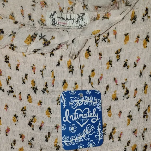 Free People NWT Bella Smock Mini Slip dress