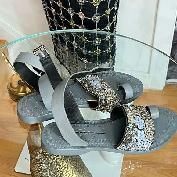 Free People Sun Peaks Embellished Sandals/ size 36