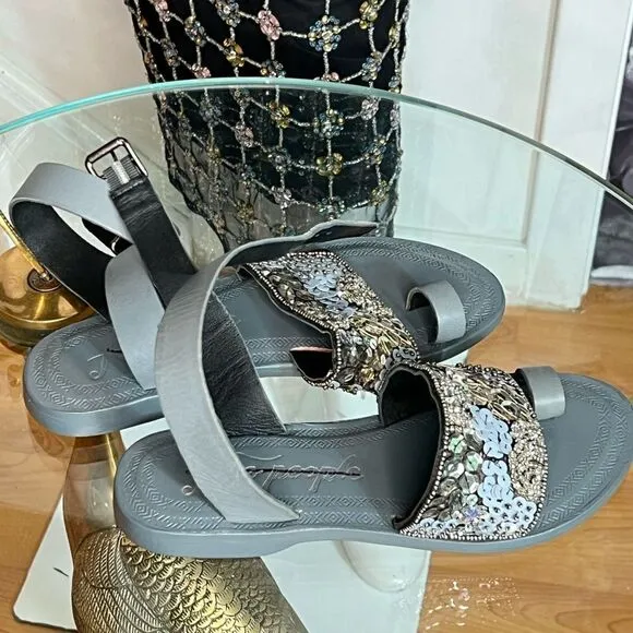 Free People Sun Peaks Embellished Sandals/ size 36