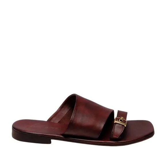 Free People Women's Mila Minimal Flat Slip-On Sandal in Coconut Shell Size US 8