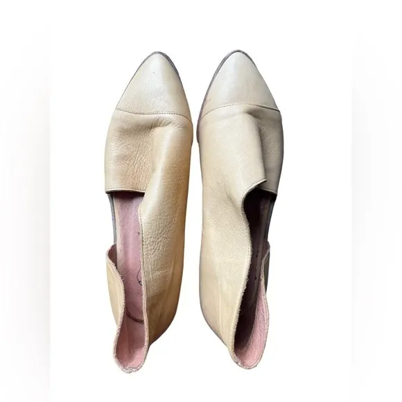 Free People Womens Royale Pointed Cut Out Slip On D'Orsay Flats Sz 37/US 6.5