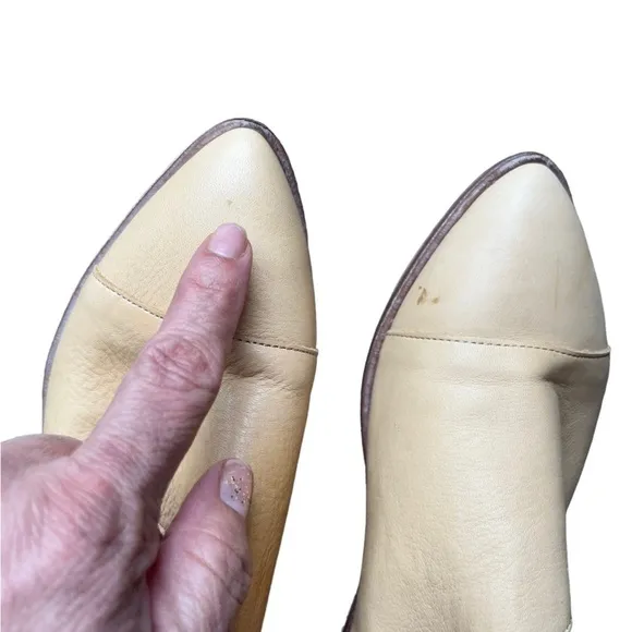 Free People Womens Royale Pointed Cut Out Slip On D'Orsay Flats Sz 37/US 6.5