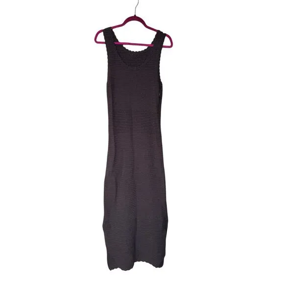 French Connection Momo Nellis Crochet Dress M NWT Black Resort Coastal Chic