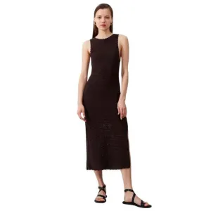 French Connection Momo Nellis Crochet Dress M NWT Black Resort Coastal Chic