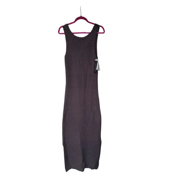 French Connection Momo Nellis Crochet Dress M NWT Black Resort Coastal Chic