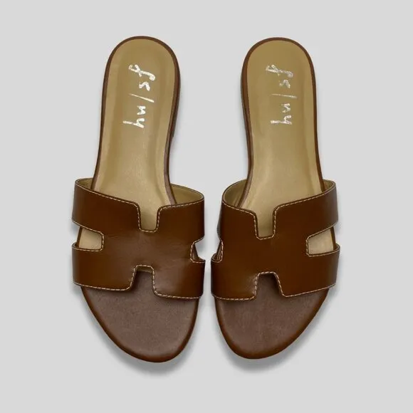 FRENCH SOLE Alibi Sandal in Cognac Size 9.5