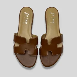 FRENCH SOLE Alibi Sandal in Cognac Size 9.5