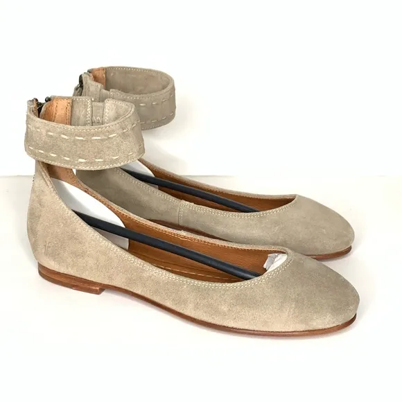 Frye ‘Carson Ankle Ballet’ flats in Ash Sz 7.5