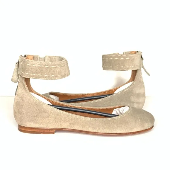 Frye ‘Carson Ankle Ballet’ flats in Ash Sz 7.5