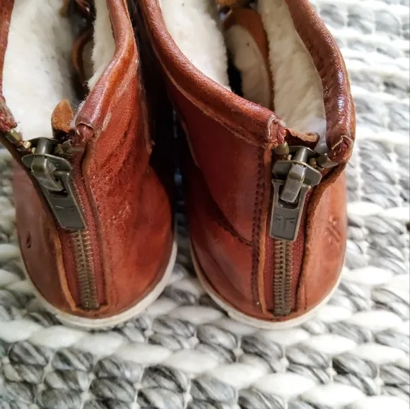 Frye Greene Back Zipper High Top Sneakers Size 6,5