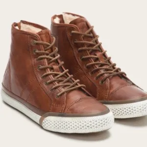 Frye Greene Back Zipper High Top Sneakers Size 6,5
