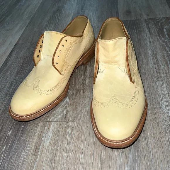 Frye Oxford Tan Loafers Dress Shoes size 10.5
