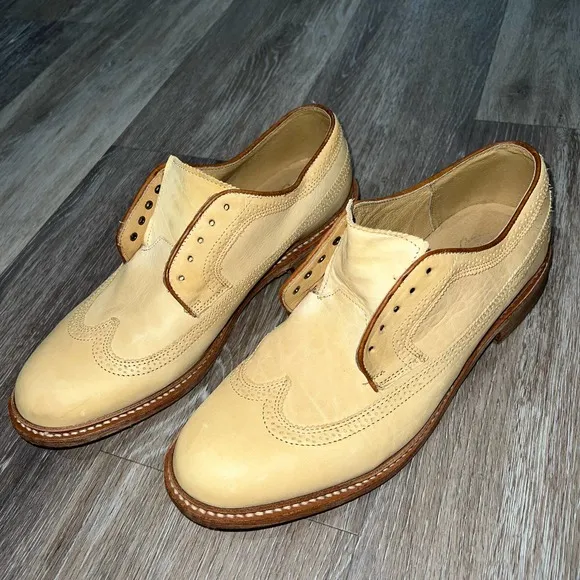 Frye Oxford Tan Loafers Dress Shoes size 10.5