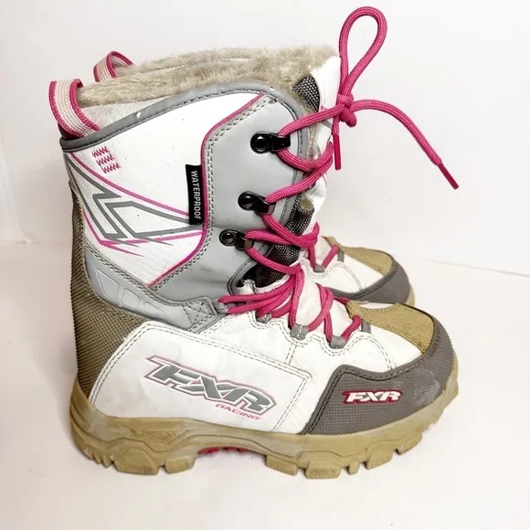 FXR X-CROSS Unisex Black Racing Snowmobile Winter Boots Sz 8 Mens / 10 Womens