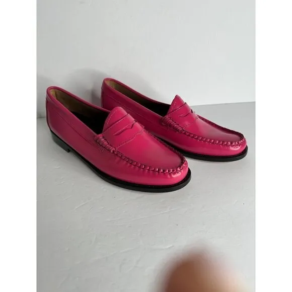 G. H. Bass Whitney Candy Weejuns Leather Penny Loafer Women's Size 5.5 NEW Pink
