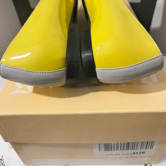 GALLIANO NIB AUTHENTIC YELLOW/BLACK/GRAY LARGE CRYSTALS LEATHER &amp; SUEDE …