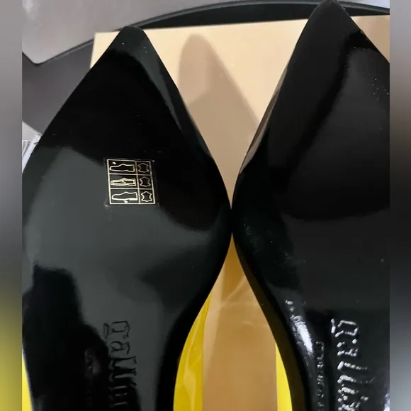 GALLIANO NIB AUTHENTIC YELLOW/BLACK/GRAY LARGE CRYSTALS LEATHER &amp; SUEDE …