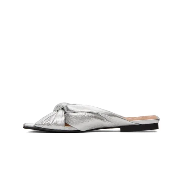 GANNI Soft Knot Flat Mule