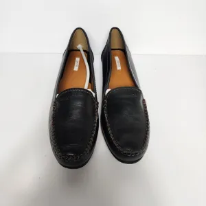 Geox Classic Loafers Mens EU 39.5 Black Slip On Leather Comfort Career