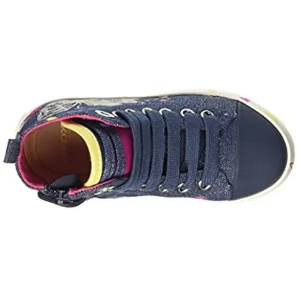 Geox Girls' Jr Ciak High Top Canvas Sneakers