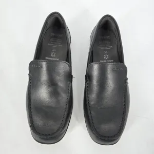 Geox Respira Boys Black Leather Dress Loafers Size 38 Antishock US 5.5 6