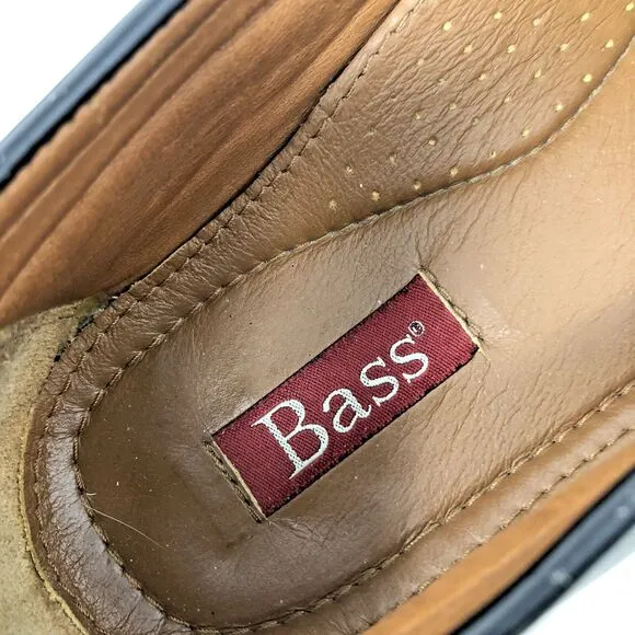 GH Bass Weejuns Kiltie Tassel Loafers Mens Sz 9 Black Handcraft Brazil Leather