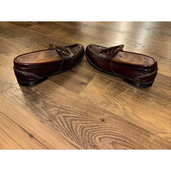 GH Bass Weejuns Wilton Penny Loafers Mens Size 12 M Burgundy Wine Classic 0500