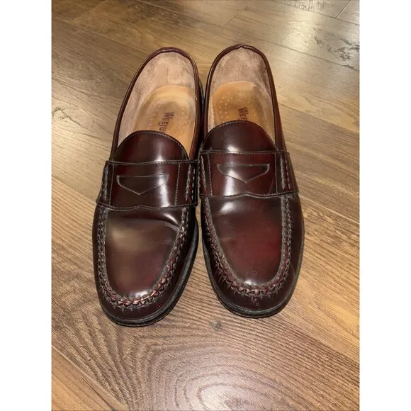 GH Bass Weejuns Wilton Penny Loafers Mens Size 12 M Burgundy Wine Classic 0500