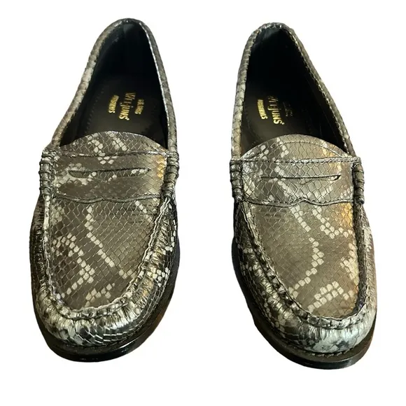 G.H.BASS Whitney Weejuns Leather Snake Penny Loafers Classic Size 6.5