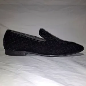 Giorgio Brutini Chatwal Dress Velvet Shoes/Loafers Men's Size 7.5M Quilted Black