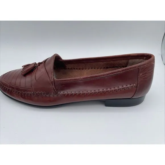 Giorgio Brutini Mens Shoes 13 D Le Glove Loafers Brown Leather Woven Loafers