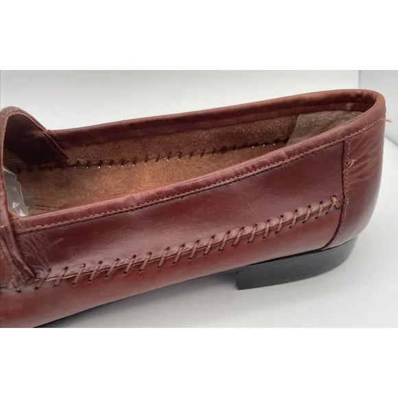 Giorgio Brutini Mens Shoes 13 D Le Glove Loafers Brown Leather Woven Loafers