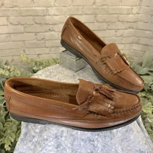 Giorgio Brutini “Montehi” Chestnut Leather Double-Kiltie Tassel Loafer Mens 11.5
