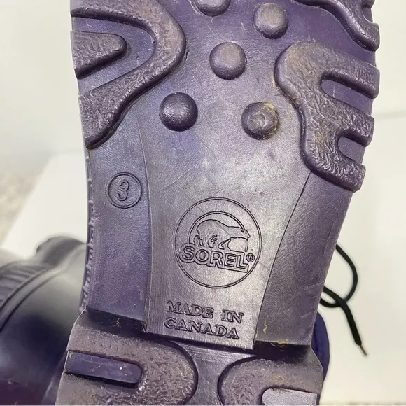 Girls Sorel Purple Winter Snow Boots
