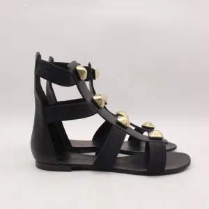 Giuseppe Zanotti Gladiator Women's Size EU 40 Black Leather Sandals