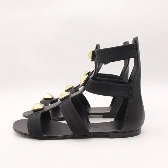 Giuseppe Zanotti Gladiator Women's Size EU 40 Black Leather Sandals