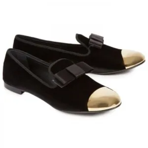 Giuseppe Zanotti Black Velvet Loafters Size 7,5