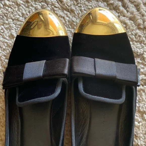 Giuseppe Zanotti Black Velvet Loafters Size 7,5