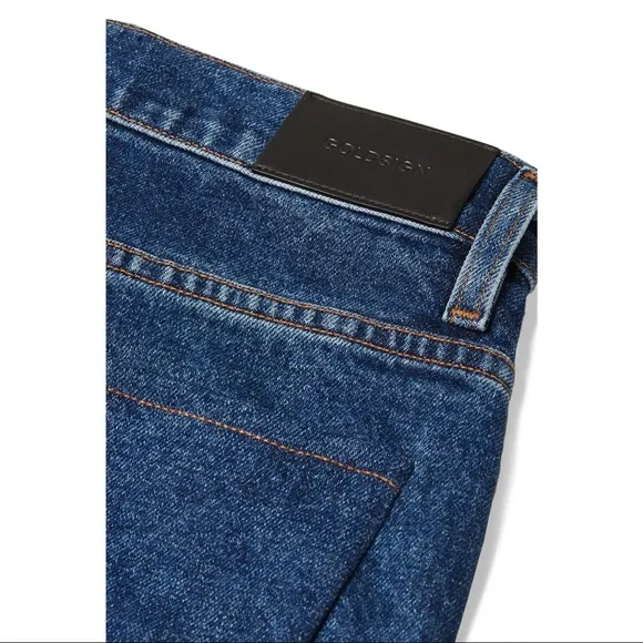 Goldsign The Cropped A High-Rise Straight-Leg Jeans