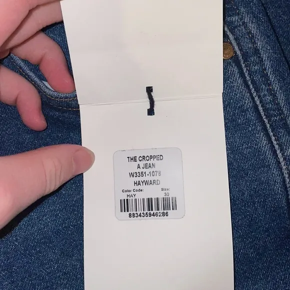 Goldsign The Cropped A High-Rise Straight-Leg Jeans