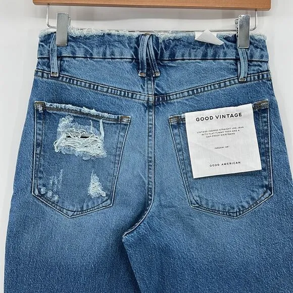 Good American Good Vintage Jeans - Indigo116 - 4/27 - New with tags