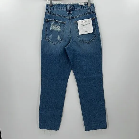 Good American Good Vintage Jeans - Indigo116 - 4/27 - New with tags