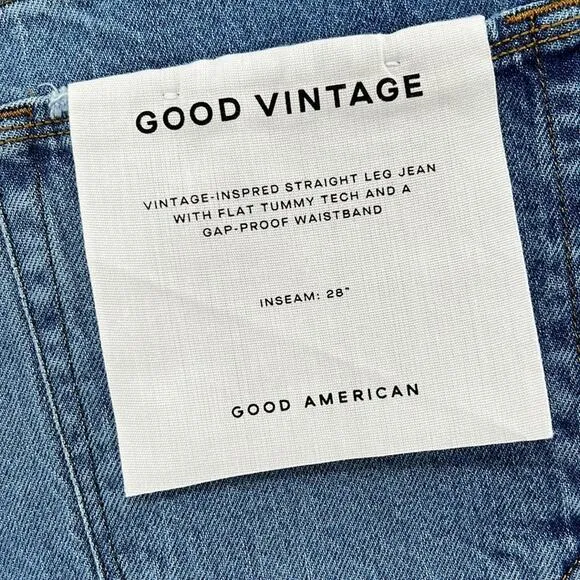 Good American Good Vintage Jeans - Indigo116 - 4/27 - New with tags
