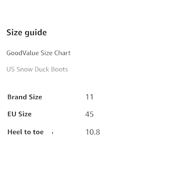 GoodValue Mens Snow Duck Boots