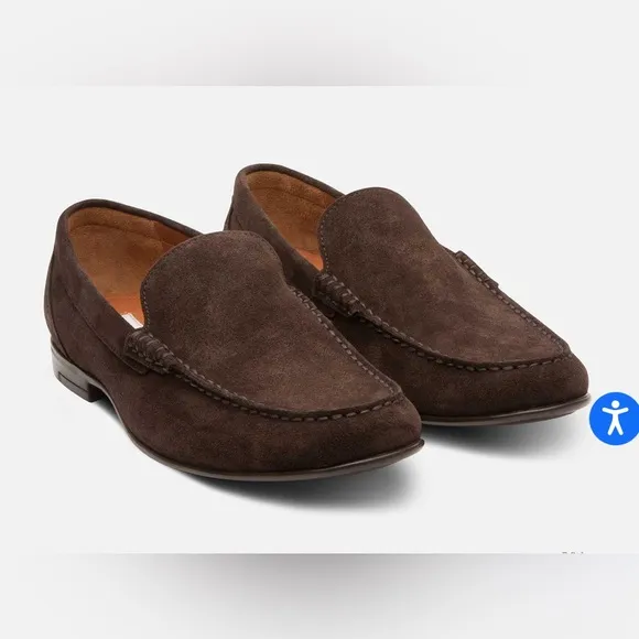 Gordon Rush Ashton Men's  Suede Loafers size 10 Slip On Like New Academia Preppy
