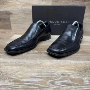 Gordon Rush Paris II Black Leather Square Toe Loafer Men's Size EU 44